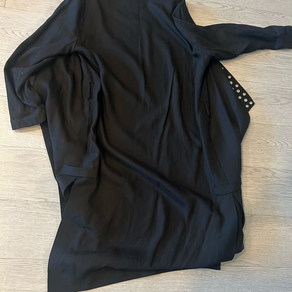 All Saints Kady Kimono Open Front Relaxed Fit Eyelet Studs Size S READ* - Picture 6 of 6